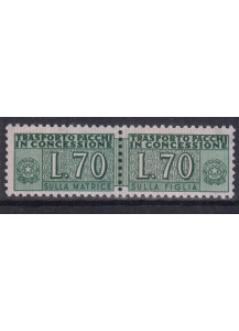 1955 Pacchi In Concessione Lire 70 Verde Azzurro 1 Val Sassone 8